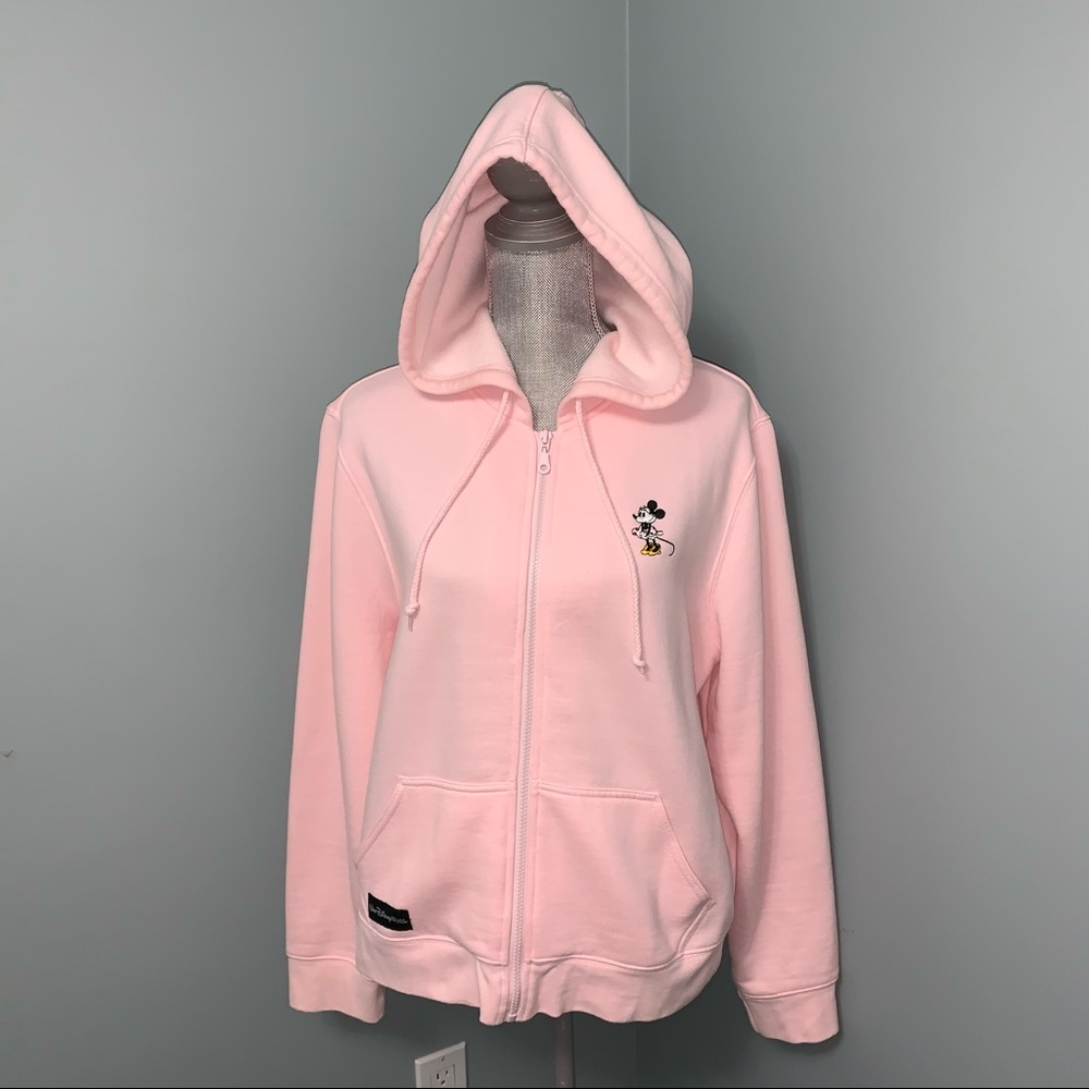 Disney Pink Mickey Mouse Zip-Up Hoodie Sweater